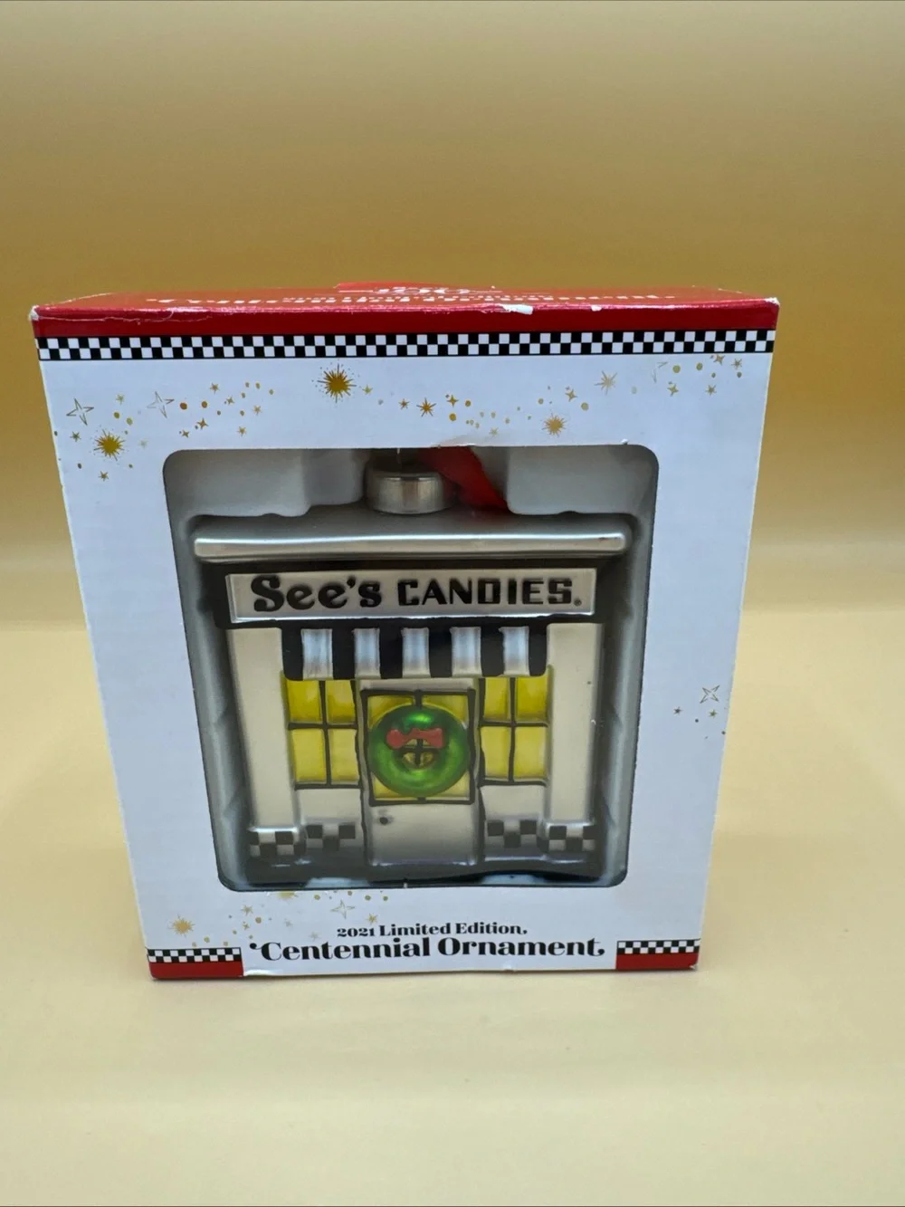 See's Candies Centennial Christmas Ornament 2021 Limited Edition 100 Years w/Box